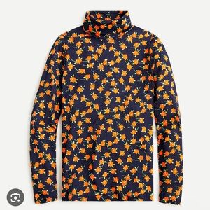 NWT J Crew Tissue Turtleneck in Poppy Fields Floral